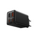 Мережевий зарядний пристрій Baseus GaN6 Pro Fast Charger 2C+2U 65W  EU Cluster Black((With:Mini White Cable Type-C to Type-C 100W(20V/5A) 1m Black） (P10162701113-00)