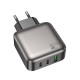 Мережевий зарядний пристрій BOROFONE BAS56A Absolute PD45W(2C1A) charger(EU) Black (6941991116261)