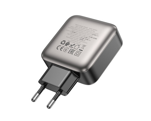 Мережевий зарядний пристрій BOROFONE BAS56A Absolute PD45W(2C1A) charger(EU) Black (6941991116261)