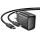 Мережевий зарядний пристрій HOCO CS24A Puerto single-port PD25W charger set (C to iP)(EU) Black (6942007639767)