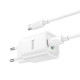 Мережевий зарядний пристрій HOCO C149A Charm PD30W+QC3.0 charger set (C to C)(EU) White (6942007630351)