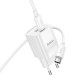 Мережевий зарядний пристрій HOCO C149A Charm PD30W+QC3.0 charger set (C to C)(EU) White (6942007630351)