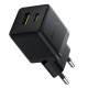 Мережевий зарядний пристрій Baseus Palm Fast Charger C+U 20W EU Cluster Black (P10111608113-00)