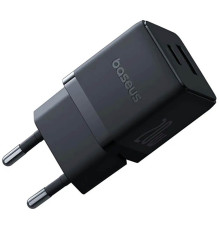 Мережевий зарядний пристрій Baseus Palm Fast Charger C+U 20W EU Cluster Black (P10111608113-00)