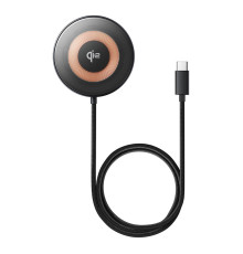 Бездротовий зарядний пристрій Baseus Simple Mini4 Magnetic Wireless Charging Stand Qi2 15W Universal Explorer Edition Cosmic Black (P10273300121-01)