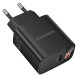Мережевий зарядний пристрій BOROFONE BA97A Ilustre single-port PD30W charger with digital display (EU) Black (6941991120480)