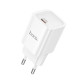 Мережевий зарядний пристрій HOCO C148A Charm single port PD30W charger (EU) White (6942007630306)