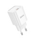 Мережевий зарядний пристрій HOCO C148A Charm single port PD30W charger (EU) White (6942007630306)