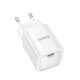 Мережевий зарядний пристрій HOCO C148A Charm single port PD30W charger (EU) White (6942007630306)