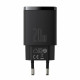 Мережевий зарядний пристрій Baseus Compact Quick Charger U+C 20W EU Black (CCXJ-B01)