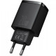 Мережевий зарядний пристрій Baseus Compact Quick Charger U+C 20W EU Black (CCXJ-B01)