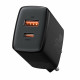 Мережевий зарядний пристрій Baseus Compact Quick Charger U+C 20W EU Black (CCXJ-B01)