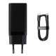 МЗП Baseus GaN3 Pro Fast Charger 2C+U 65W (Cable Type-C to Type-C 100W(20V/5A) 1m) Black (CCGP050101)