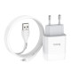Мережевий зарядний пристрій HOCO C72A Glorious single port charger set (iP) 10.5W White (6931474712998)