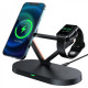 Бездротовий зарядний пристрій ACEFAST E9 desktop 3-in-1 wireless charging holder Black (AFE9)