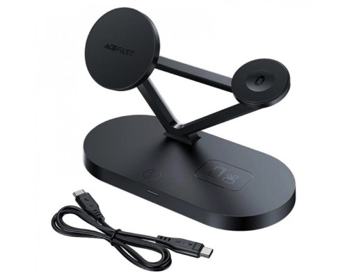 Бездротовий зарядний пристрій ACEFAST E9 desktop 3-in-1 wireless charging holder Black (AFE9)