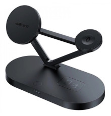 Бездротовий зарядний пристрій ACEFAST E9 desktop 3-in-1 wireless charging holder Black (AFE9)