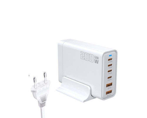 Зарядний пристрій WUW-C214 Gan 200W white (WUW-C214)
