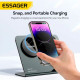Бездротовий зарядний пристрій Essager Ruicheng desktop magnetic suction three in one wireless charging of 15W black (EWXZM-RC0G-Z)