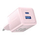 Зарядний пристрій Vention 2-Port USB (C + A) GaN Charger (30W/30W) EU-Plug Pink (FEQP0-EU)