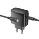 Мережевий зарядний пристрій HOCO CS63A Bright PD65W(1A1C) charger set (C to C)(EU) Black (6942007638487)