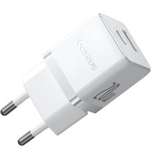 Мережевий зарядний пристрій Baseus Palm Fast Charger C+U 20W EU Moon White (P10111608213-00)