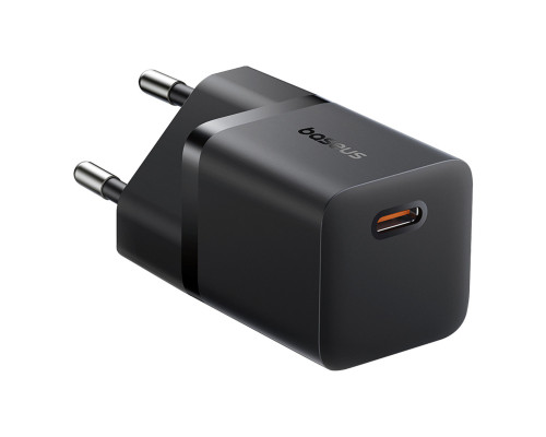Мережевий зарядний пристрій Baseus GaN5 Fast Charger (mini) 1C 25W EU Cluster Black (P10110909113-00)
