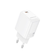 Мережевий зарядний пристрій BOROFONE BN28 Fuente single port PD30W charger (EU) White (6941991120299)