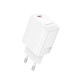 Мережевий зарядний пристрій BOROFONE BN28 Fuente single port PD30W charger (EU) White (6941991120299)