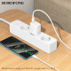 Мережевий зарядний пристрій BOROFONE BN28 Fuente single port PD30W charger set (C to C) (EU) White (6941991120312)