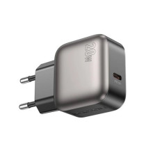 Мережевий зарядний пристрій BOROFONE BAS53A Absolute single-port PD20W charger (EU) Black (6941991116179)