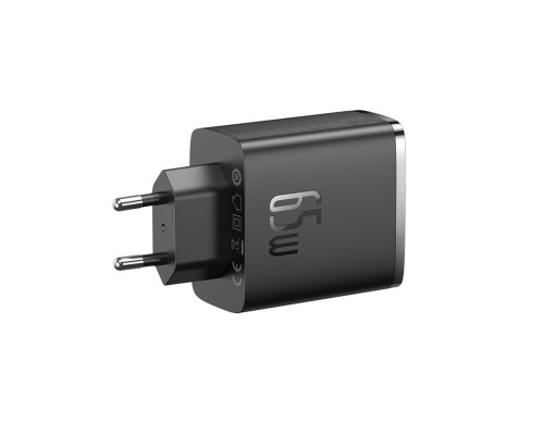 Мережевий зарядний пристрій Baseus Cube Pro Fast Charger 2C+U 65W EU Cluster Black (P10152301113-00)