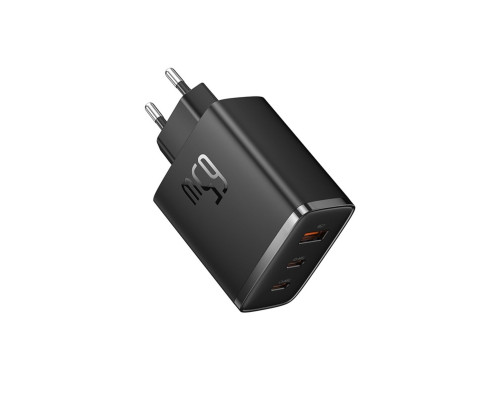 Мережевий зарядний пристрій Baseus Cube Pro Fast Charger 2C+U 65W EU Cluster Black (P10152301113-00)
