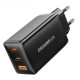 Мережевий зарядний пристрій ESSAGER DIANYUN 67W GaN travel charger 2C+A black (ECTAC-DYB01-Z)