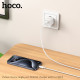 Мережевий зарядний пристрій HOCO C146A Charm single port PD20W charger set (C to C) (EU) White (6942007630269)