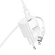 Мережевий зарядний пристрій HOCO C146A Charm single port PD20W charger set (C to C) (EU) White (6942007630269)