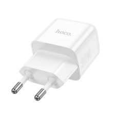 Мережевий зарядний пристрій HOCO N32 Glory PD30W single port charger (EU) White (6931474789914)