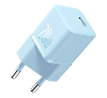 Мережевий зарядний пристрій Baseus GaN5 Fast Charger(mini) 1C 20W EU Blue (CCGN050103)