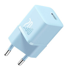 Мережевий зарядний пристрій Baseus GaN5 Fast Charger(mini) 1C 20W EU Blue (CCGN050103)