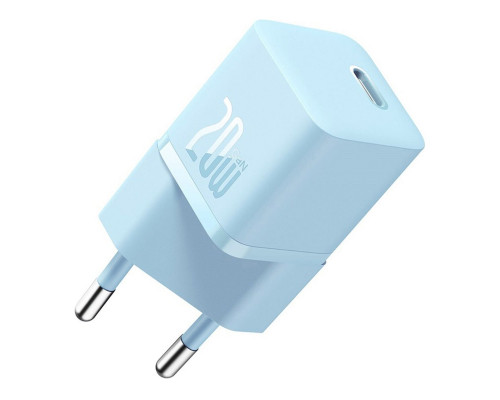 Мережевий зарядний пристрій Baseus GaN5 Fast Charger(mini) 1C 20W EU Blue (CCGN050103)