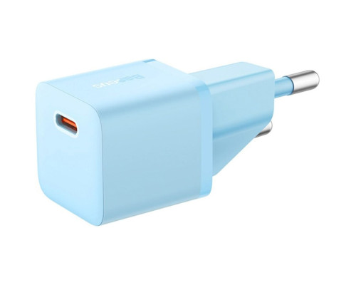 Мережевий зарядний пристрій Baseus GaN5 Fast Charger(mini) 1C 20W EU Blue (CCGN050103)