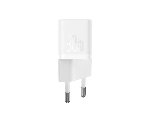 Мережевий зарядний пристрій Baseus GaN5 Fast Charger(mini) 1C 30W EU White (CCGN070502)