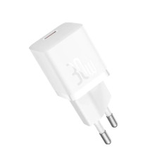 Мережевий зарядний пристрій Baseus GaN5 Fast Charger(mini) 1C 30W EU White (CCGN070502)