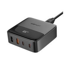 Мережевий зарядний пристрій ACEFAST Z6 PD65W GaN (2*USB-C+2*USB-A) desktop charging adapter Black (6974316283324)