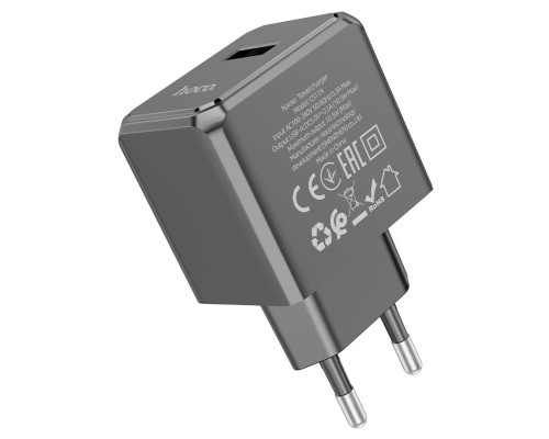 Мережевий зарядний пристрій HOCO CS11A Ocean single port charger Black (6942007603546)