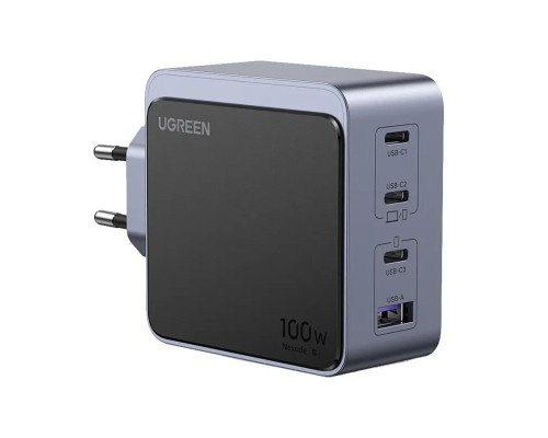 Мережевий зарядний пристрій UGREEN Nexode S 100W 4-Port GaN Fast Charger EU (UGR-35043)