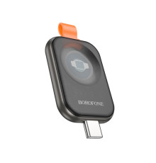 Бездротовий зарядний пристрій BOROFONE BQ25A Wireless charger for iWatch metal Gray (6941991115127)