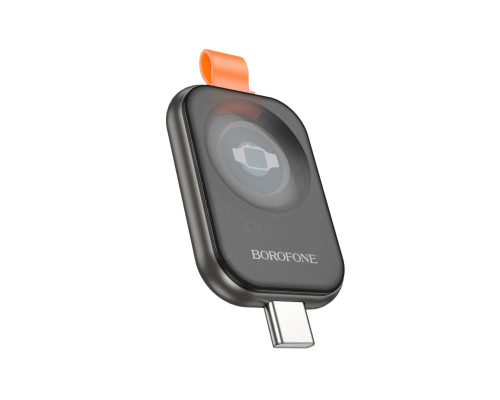 Бездротовий зарядний пристрій BOROFONE BQ25A Wireless charger for iWatch metal Gray (6941991115127)