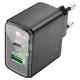 Мережевий зарядний пристрій HOCO CS42A Smart PD30W+QC3.0 charger (EU) Black (6942007620765)