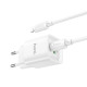 Мережевий зарядний пристрій HOCO C147A Charm PD20W+QC3.0 charger set (C to iP)(EU) White (6942007630283)